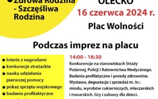 Zdrowo i bezpiecznie na festynach powiatowych w Olecku w dniu 16 czerwca.