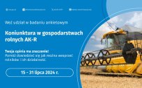 Weź udział w badaniu koniunktury w gospodarstwach rolnych (AK-R).