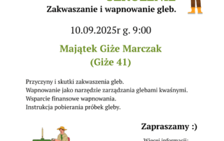 Zakwaszanie i wapnowanie gleb – szkolenie dla rolników