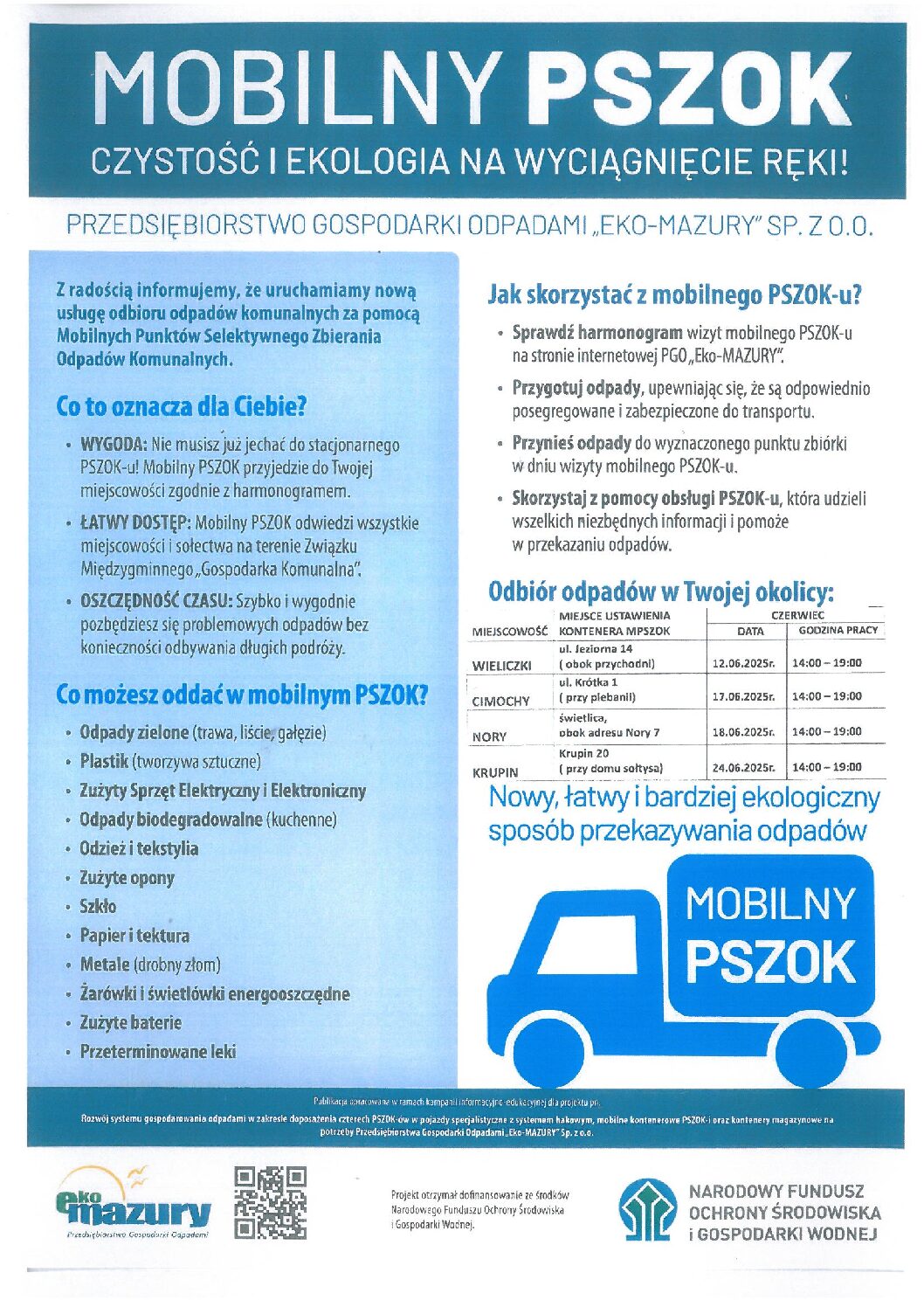 Mobilny PSZOK – odbiór odpadów