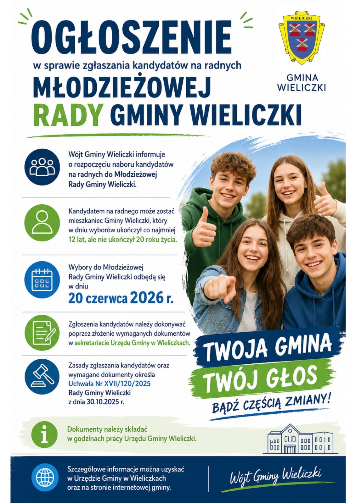 Ogłoszenie o naborze do Młodzieżowej Rady Gminy